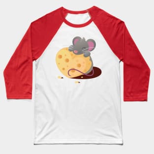 Mouse Heart Cheese Baseball T-Shirt